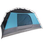 vidaXL Tente familiale avec porche 6 personnes bleu imperméable