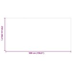 vidaXL Tapis d'extérieur ARAKIL Gris et blanc 250 x 500 cm PP