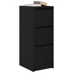 vidaXL Buffet chêne noir 29 5x34x76 cm bois d'ingénierie