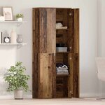 vidaXL Meuble Bois Ancien 70 x 35 x 180 cm Bois d'ingénierie