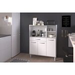 Buffet combiné de cuisine 101 cm Blanc - OSLO