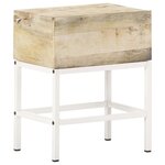 vidaXL Table de chevet 40x30x50 cm Bois de manguier massif