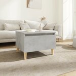 vidaXL Table d'appoint Gris béton 50x46x35 cm Bois d'ingénierie