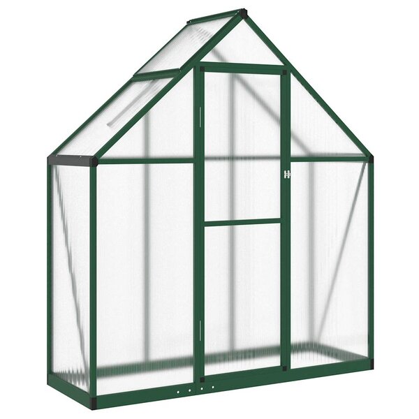 vidaXL Serre avec cadre de base vert 169x58x195 cm aluminium