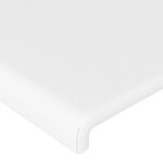 vidaXL Tête de lit à LED Blanc 163x16x78/88 cm Similicuir