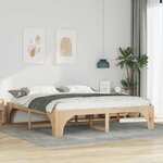 vidaXL Cadre de lit Marron 180 x 200 cm Pin massif