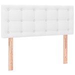 vidaXL Tête de lit Blanc 90x5x78/88 cm Similicuir