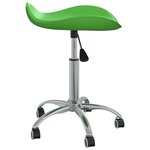 vidaXL Chaise de bureau Vert Similicuir
