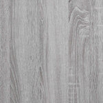 vidaXL Armoire à disques sonoma gris 121x38x48 cm bois d'ingénierie
