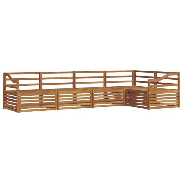 vidaXL Ensemble de canapés d'extérieur 5 pc Naturel