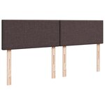 vidaXL Sommier à lattes de lit avec matelas Marron foncé 180x200 cm