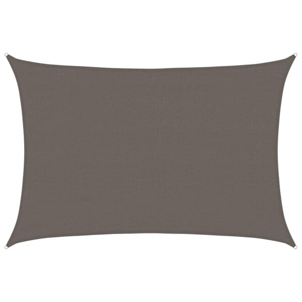 vidaXL Parasol en PEHD rectangulaire 4 x 6 m Anthracite