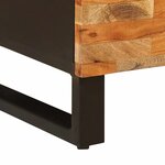 vidaXL Meuble d'appoint Marron 90 x 33 x 75 cm Bois de mangue massif