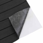 vidaXL Tapis de bateau Rayé Gris foncé et noir 240 x 90 cm EVA