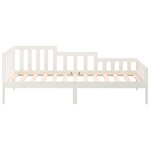 vidaXL Lit de jour sans matelas blanc 90x190 cm bois de pin massif