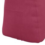 vidaXL Coussin de Dos Bordeaux 45 x 24 x 50 cm Velours