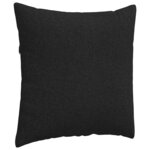 vidaXL Coussins de canapé 2 Pièces Noir 60 x 60 cm tissu