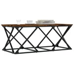 vidaXL Table basse chêne fumé 100x49x40 cm bois d'ingénierie