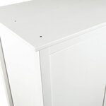 vidaXL Garde-robe à 3 portes Hill Blanc 127x50x170 cm Bois pin solide