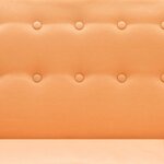vidaXL Canapé d'angle revêtement en tissu 171 5x138x81 5 cm orange