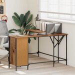 vidaXL Bureau Bois Ancien 141 x 141 x 75 cm Bois d'ingénierie