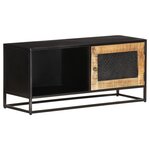 vidaXL Meuble TV 90x30x40 cm Bois de manguier brut