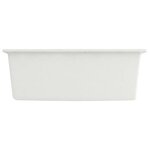 vidaXL Évier de cuisine avec trou de trop-plein Blanc Granit