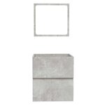 vidaXL Armoire de bain avec miroir gris béton bois d'ingénierie