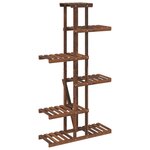 vidaXL Support à fleurs 75x25x140 5 cm bois massif de sapin