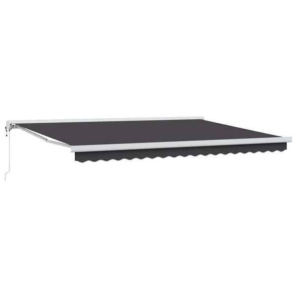 vidaXL Auvent Rétractable Anthracite 450 × 300 cm Tissu  Métal