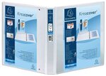 Classeur personnalisable Kreacover 2 Anneaux 20 mm A4 Dos 34 mm Blanc EXACOMPTA