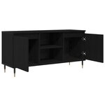 vidaXL Meuble TV Chêne noir 104 x 35 x 50 cm Bois d'ingénierie