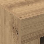 Armoire murale vidaXL avec portes en verre Chêne artisanal 69 5x34x90 cm