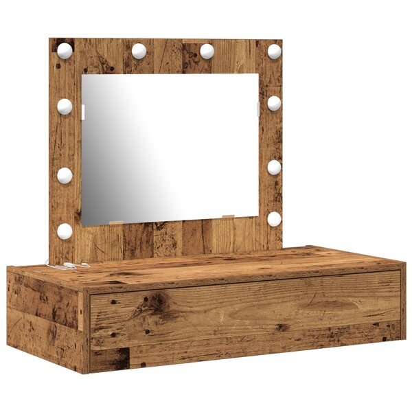 vidaXL Table de Toilette Marron 83 x 40 x 70 cm Bois d'ingénierie