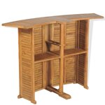 vidaXL Mobilier de bistro 3Pièces et chaises pliables Bois de teck solide