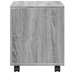 vidaXL Armoire roulante sonoma gris 37x33x42 5 cm bois d'ingénierie