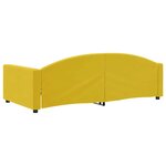 vidaXL Lit de repos sans matelas jaune 100x200 cm velours