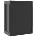 vidaXL Armoire de rangement d'extérieur noir 65x37x85 cm PP