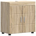 vidaXL Ensemble de mobilier de salle de bain TULUM Chêne Sonoma