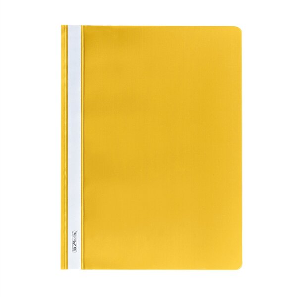 Lot de 10 chemise à lamelle format A4 Polypro Jaune HERLITZ