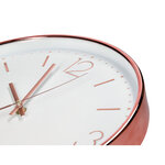 Q-connect horloge murale - Métallique - Diamètre 35 5 cm - Chrome