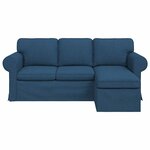 vidaXL Canapé Bleu 215 x 138 x 80 cm tissu