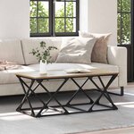 vidaXL Table basse Chêne artisanal 100 x 49 x 40 cm Bois d'ingénierie