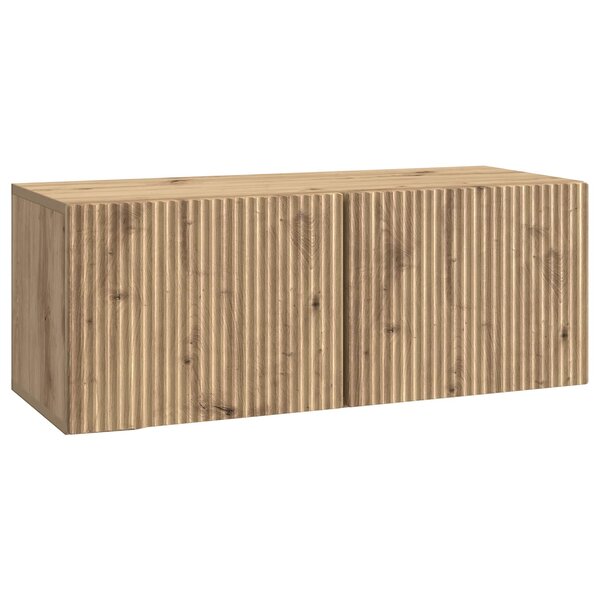 vidaXL Meuble TV mural 78 5 x 31 x 30 cm Chêne artisanal