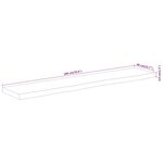 vidaXL Dessus de table 180x40x3 8 cm rectangulaire bois massif acacia
