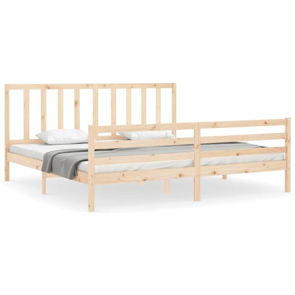 vidaXL Cadre de lit sans matelas 200x200 cm bois massif de pin