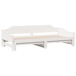 vidaXL Lit de jour et lit gigogne sans matelas 90x190 cm bois massif
