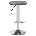 vidaXL Tabourets de bar lot de 2 gris similicuir