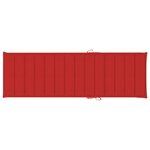vidaXL Chaise longue avec coussin Bois d'acacia et acier galvanisé
