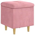vidaXL Ottoman avec rangement 40 x 40 x 45 cm Velours